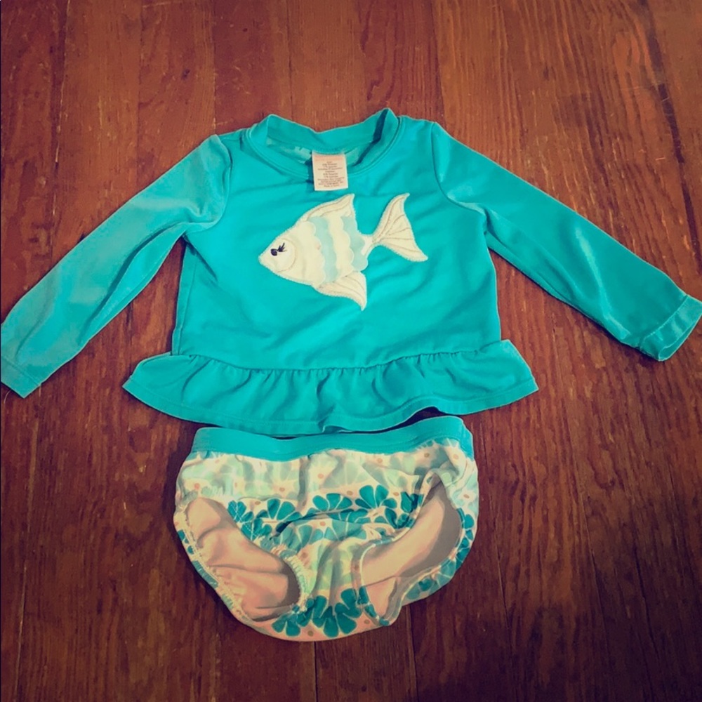 Gymboree 6-12 month 2 piece swim suit
